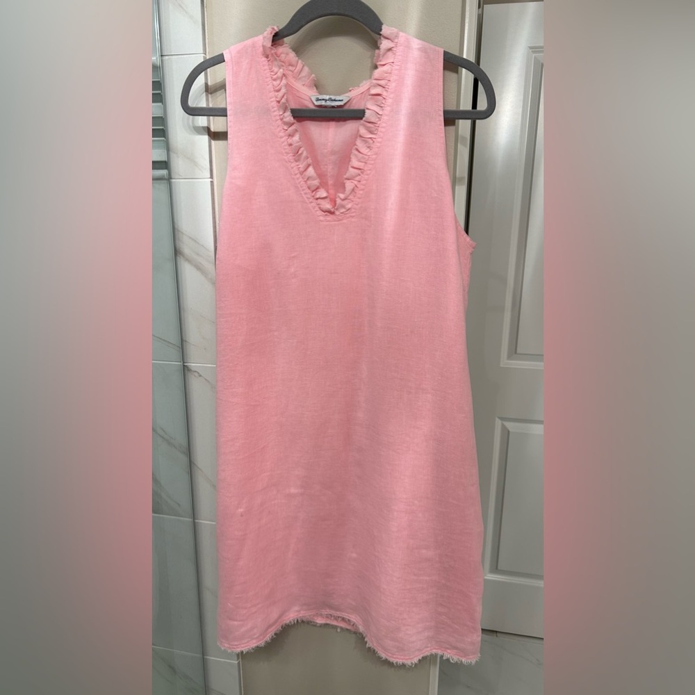 Tommy Bahama pink linen dress size large